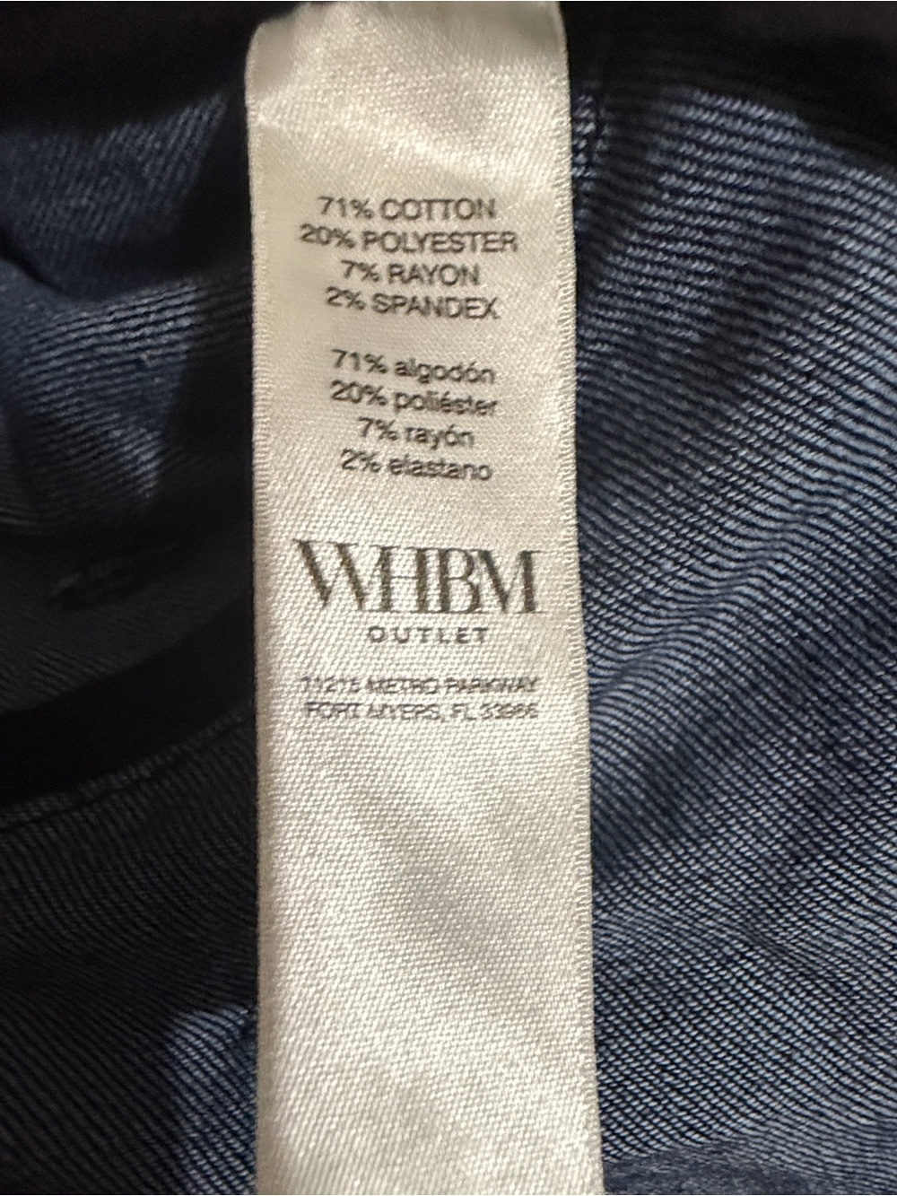 SHOW PRICE White House Black Market DENIM Belted Wrap Blazer sz4 or 8 Retail$110 - Picture 4 of 5